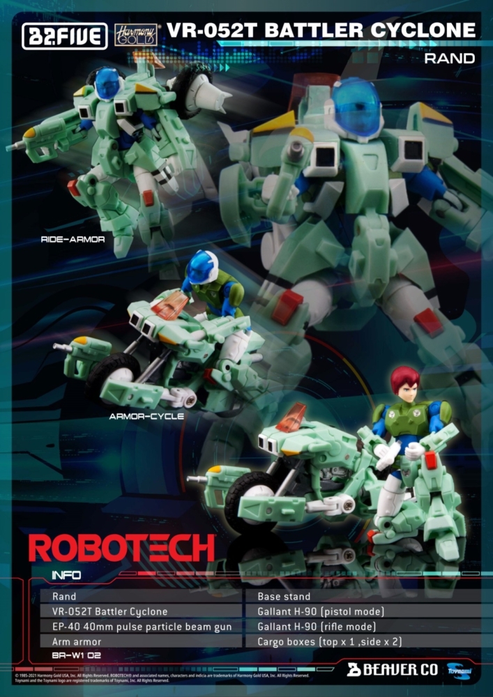 BEAVER B2FIVE Robotech 機甲創世紀 VR-052T BATTLER CYCLONE