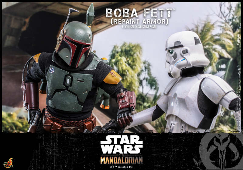 Hot Toys《曼達洛人》波巴·費特（Boba Fett）重塗裝甲版 1/6 比例收藏級人偶