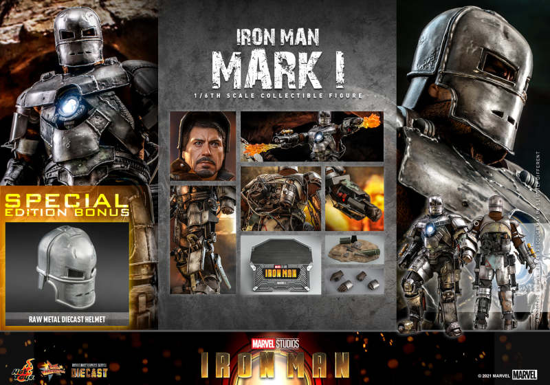 Hot Toys《鋼鐵人》鋼鐵人馬克1號(Iron Man Mark I)1/6 比例合金人偶