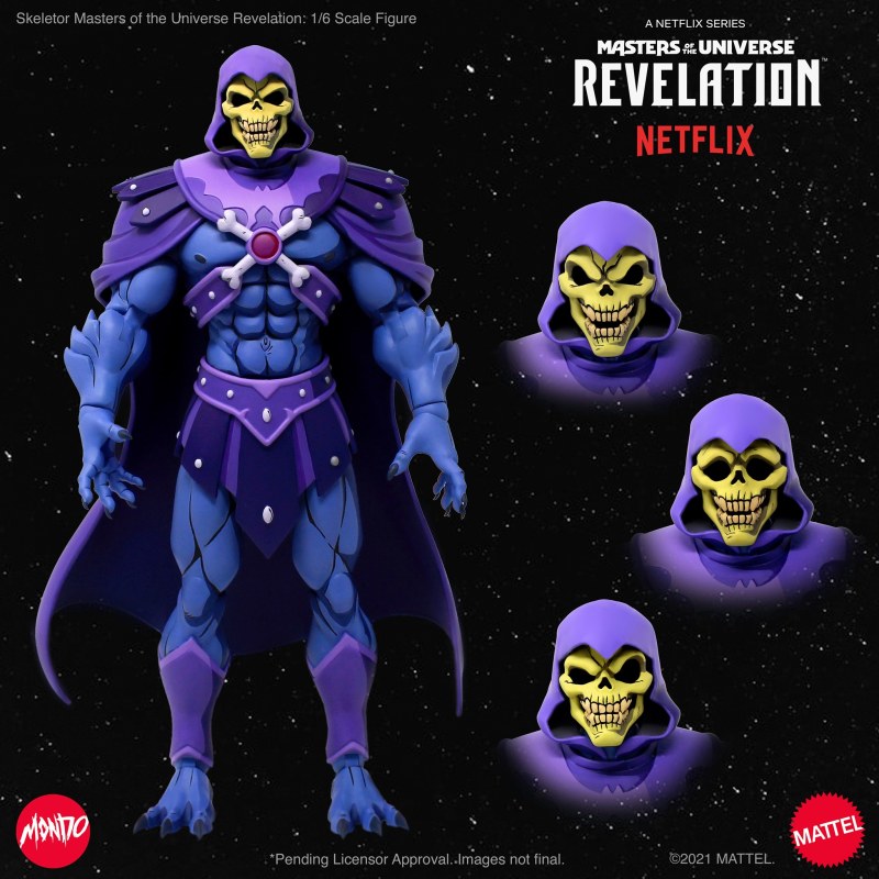 MONDO《太空超人：啟示錄》骷髏王（Skeletor）1/6 比例人偶 曝光！
