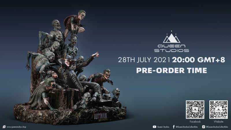 Queen Studios DC【大笑蝙蝠俠】The Batman Who Laughs 1/4 比例全身雕像 情報公開！