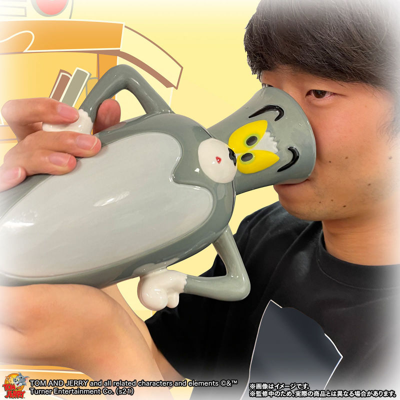 萬代名工《湯姆貓與傑利鼠》搞笑名場面「花瓶湯姆貓」陶器商品化!真的可以插花啦~