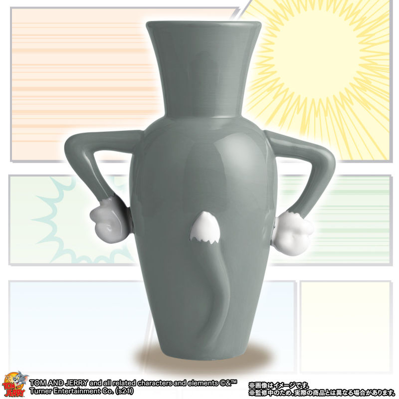 萬代名工《湯姆貓與傑利鼠》搞笑名場面「花瓶湯姆貓」陶器商品化！真的可以插花啦～