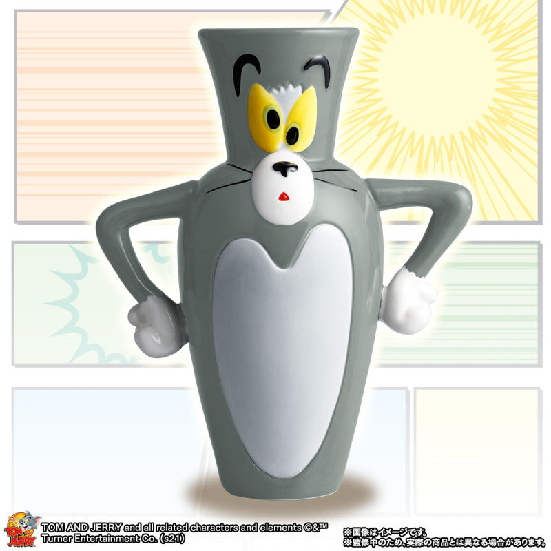 萬代名工《湯姆貓與傑利鼠》搞笑名場面「花瓶湯姆貓」陶器商品化！真的可以插花啦～