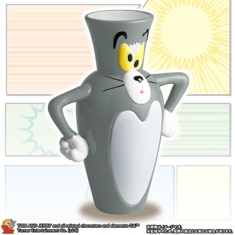 萬代名工《湯姆貓與傑利鼠》搞笑名場面「花瓶湯姆貓」陶器商品化！真的可以插花啦～