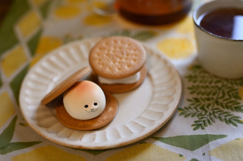 STASTO Animal Attraction 系列「擬態食物的動物」轉蛋 軟萌小海豹化身棉花糖夾心餅~