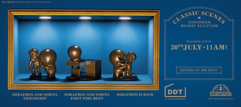 爆買い2024☆DDT　 DORAEMON 　ドラえもん　ブロンズ製　DDT Store Celebrates 50th Anniversary of Doraemon 　Comic Time ドラえもん