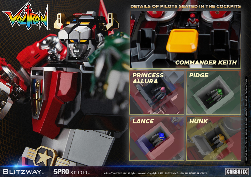 Blitzway × 5PRO STUDIO CARBOTIX《聖戰士》VOLTRON 無比例合金可動人偶公開！