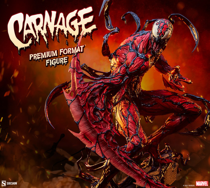 Sideshow Collectibles MARVEL【屠殺】Carnage 全身雕像 情報公開 化為巨大鐮刀的右臂極具威懾力！