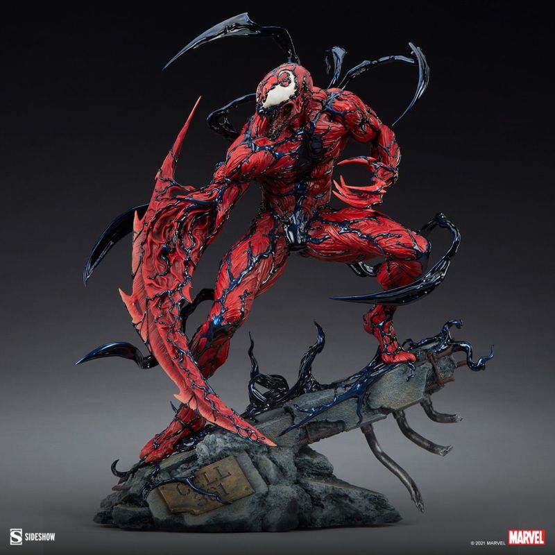 Sideshow Collectibles MARVEL【屠殺】Carnage 全身雕像 情報公開 化為巨大鐮刀的右臂極具威懾力！
