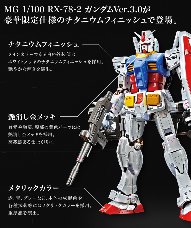 鋼彈基地限定『MG 1/100 RX-78-2 鋼彈Ver.3.0[鈦合金質感]』豪華規格08