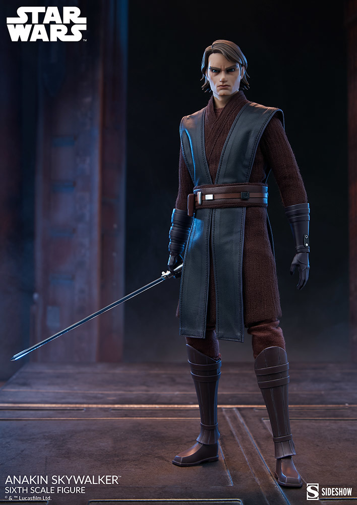 Sideshow Collectibles《星際大戰：複製人之戰》安納金·天行者（Anakin Skywalker）1/6 比例人偶