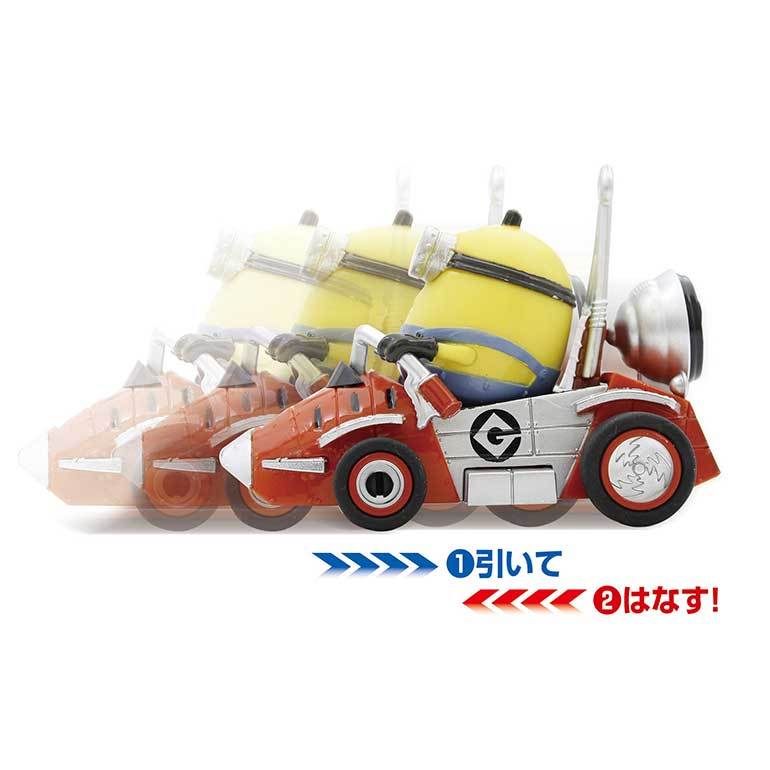 KYOSHO EGG《小小兵2:格魯的崛起》三款小小兵迴力車同步登場!(ミニオンズ フィーバー PULL SPEED)