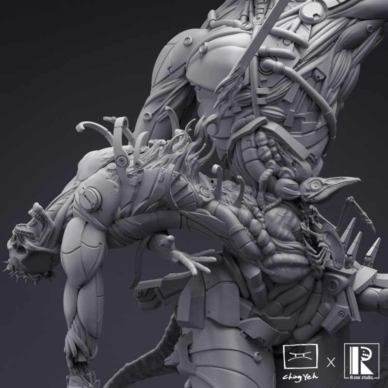 R-one studio × Ching Yeh《Obliviaz》系列「血陽:普羅米修斯」GK 極魄力降世!