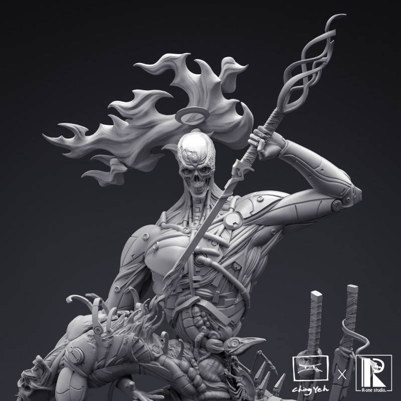 R-one studio × Ching Yeh《Obliviaz》系列「血陽:普羅米修斯」GK 極魄力降世!