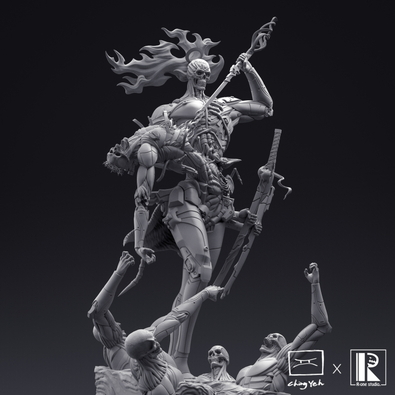 R-one studio × Ching Yeh《Obliviaz》系列「血陽:普羅米修斯」GK 極魄力降世!