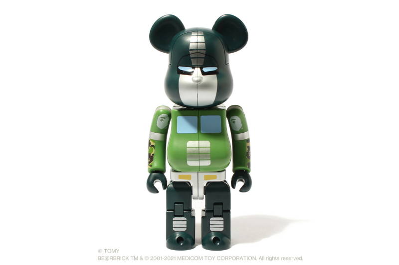 可變形的熊熊！BE@RBRICK × 變形金剛× BAPE「柯博文迷彩綠200%」限定