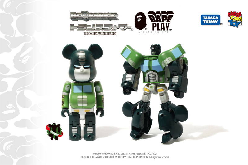 その他 MEDICOM TOY - BE@RBRICK TRANSFORMERS BAPE GREEN PRIME A BATHINGAPE® X BE@RBRICK X TRANSFORMERS | bape.com