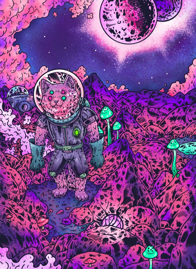 【Dipsy x 顛玩具】NEON SAGA系列吊卡玩具:魔貓&腦魔