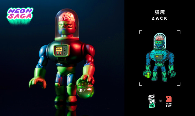 【Dipsy x 顛玩具】NEON SAGA系列吊卡玩具:魔貓&腦魔