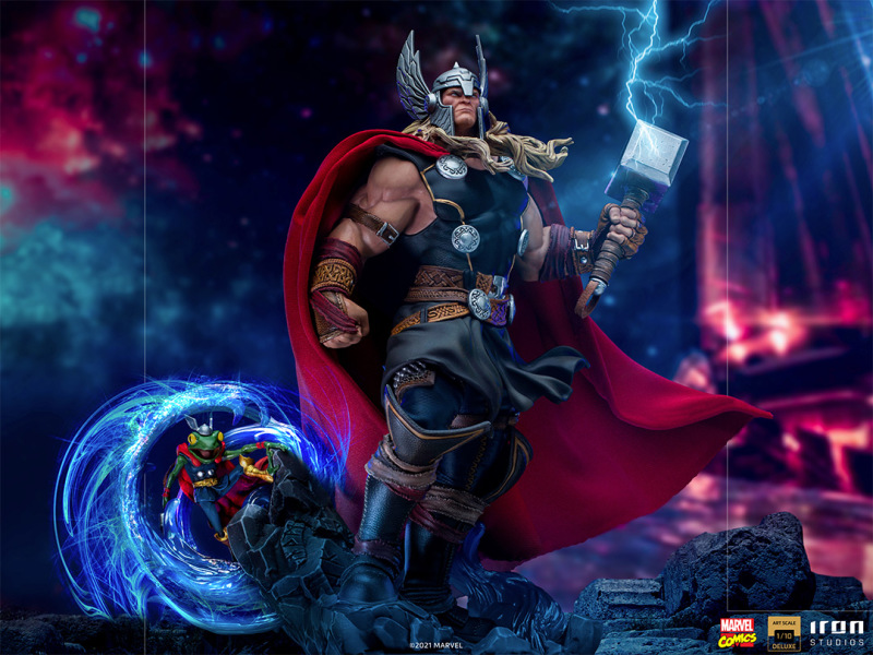 Iron Studios Unleashed Deluxe Art Scale 系列 MARVEL【索爾】Thor 1/10 比例全身雕像 索爾蛙同步登場！