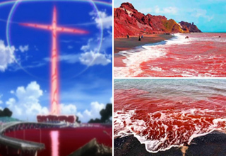 EVA第三次衝擊的紅色海水是真的？日本推友發現真實場景之地？
