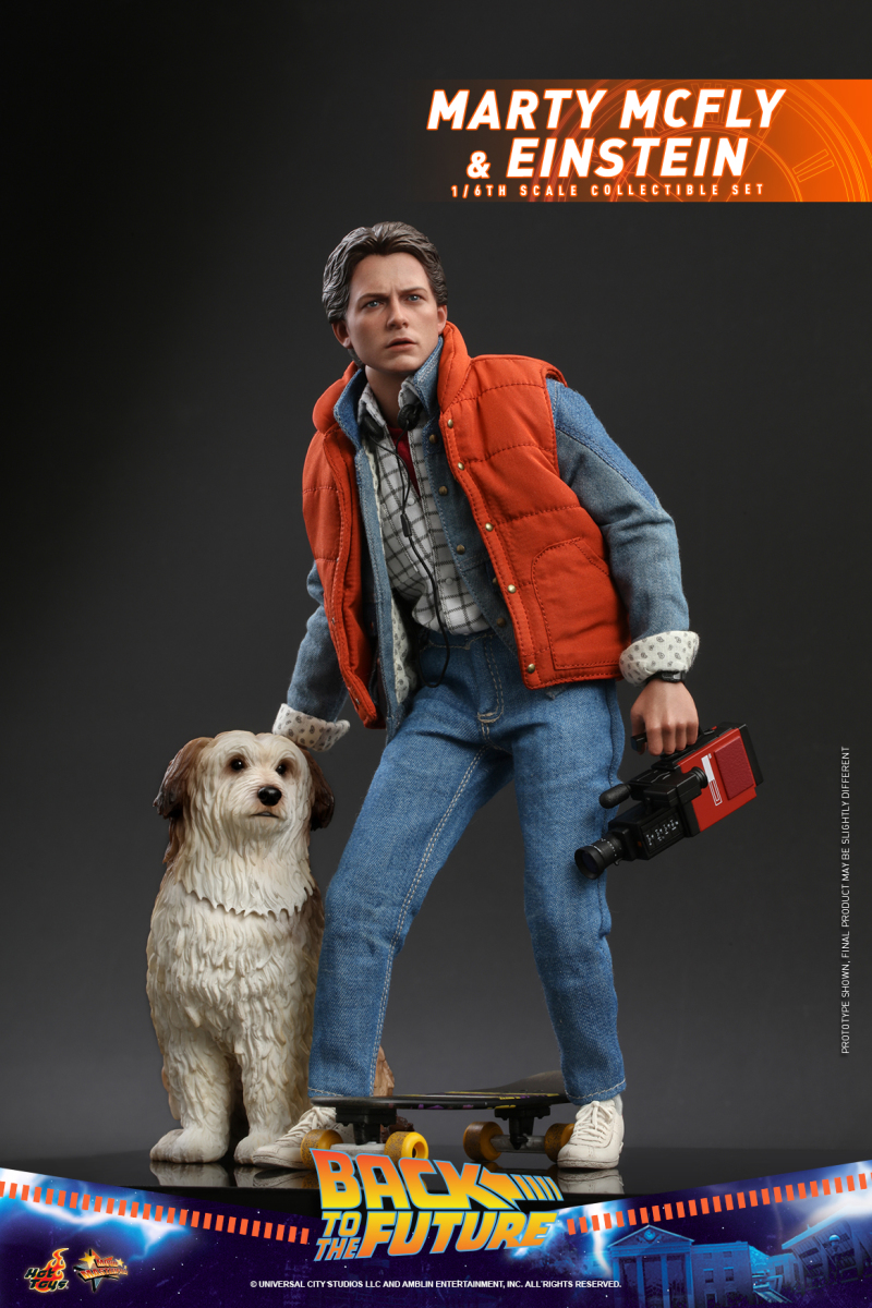 Hot Toys – MMS573 -《回到未來》馬蒂·麥佛萊&愛因斯坦(Marty McFly and Einstein)1/6 比例收藏套組