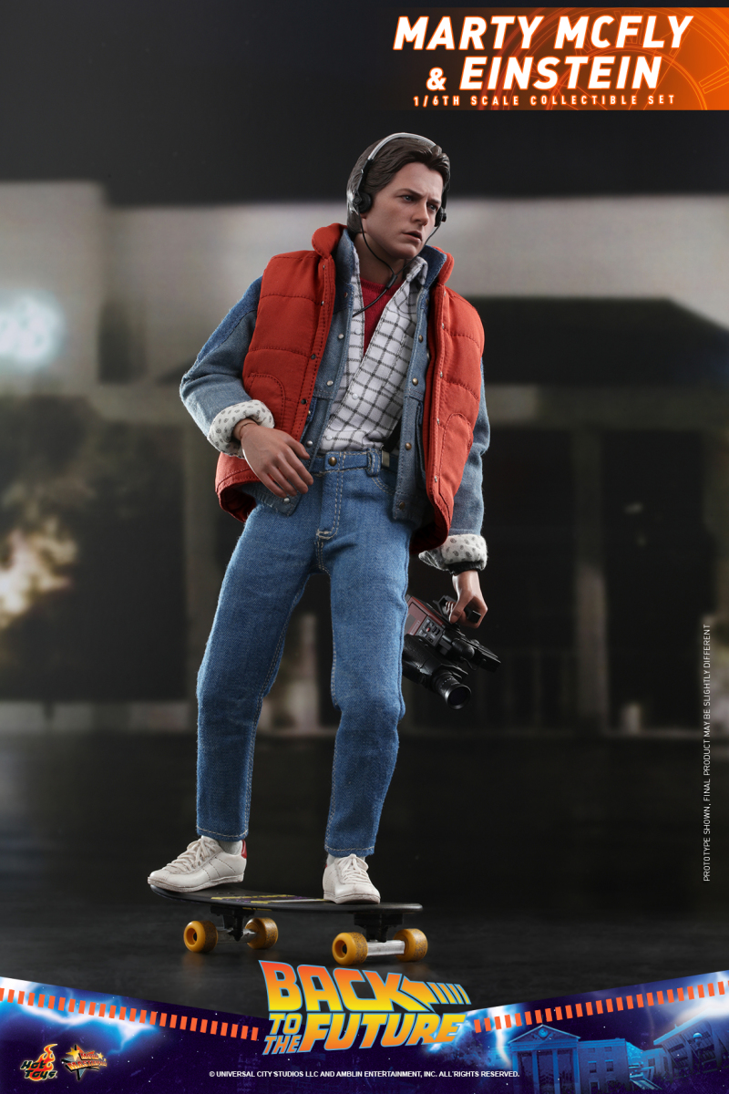 Hot Toys – MMS573 -《回到未來》馬蒂·麥佛萊&愛因斯坦(Marty McFly and Einstein)1/6 比例收藏套組