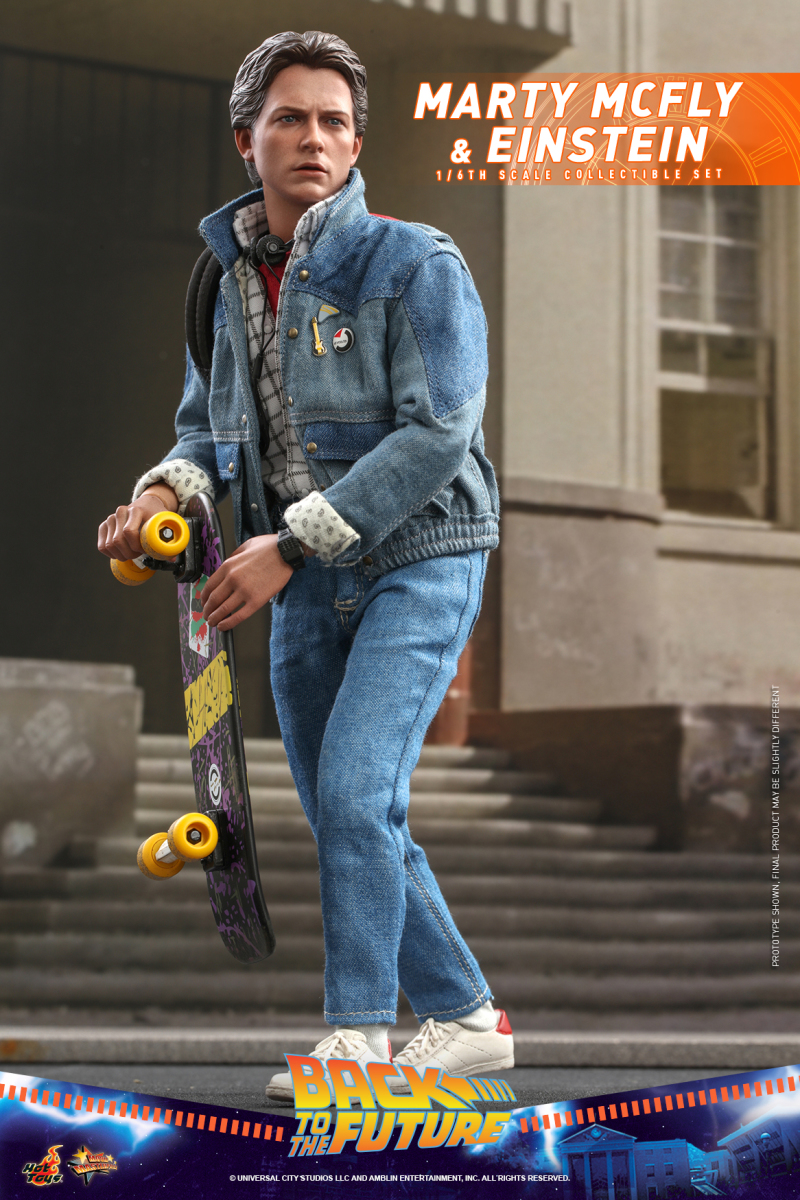 Hot Toys – MMS573 -《回到未來》馬蒂·麥佛萊&愛因斯坦(Marty McFly and Einstein)1/6 比例收藏套組
