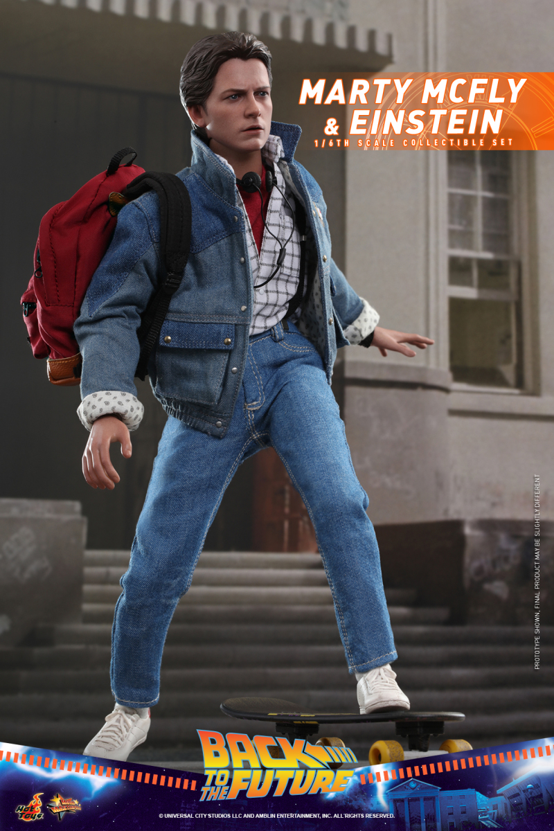 Hot Toys – MMS573 -《回到未來》馬蒂·麥佛萊&愛因斯坦(Marty McFly and Einstein)1/6 比例收藏套組