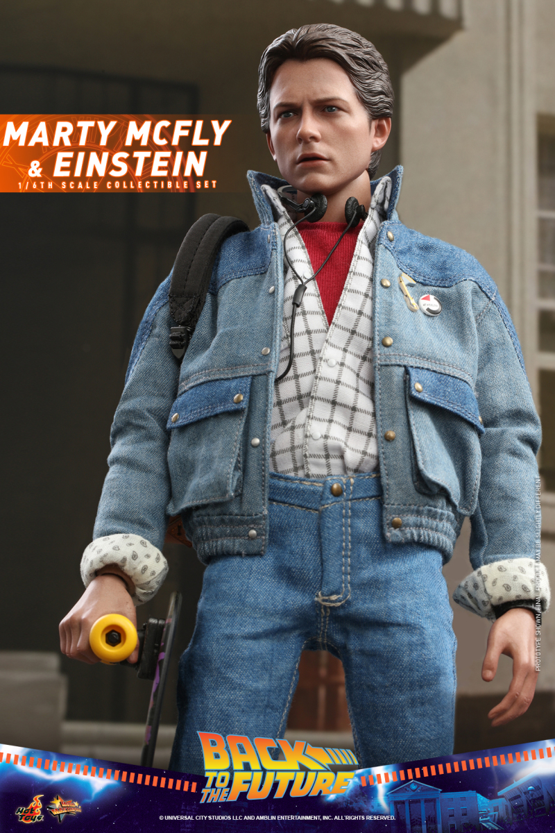 Hot Toys – MMS573 -《回到未來》馬蒂·麥佛萊&愛因斯坦(Marty McFly and Einstein)1/6 比例收藏套組