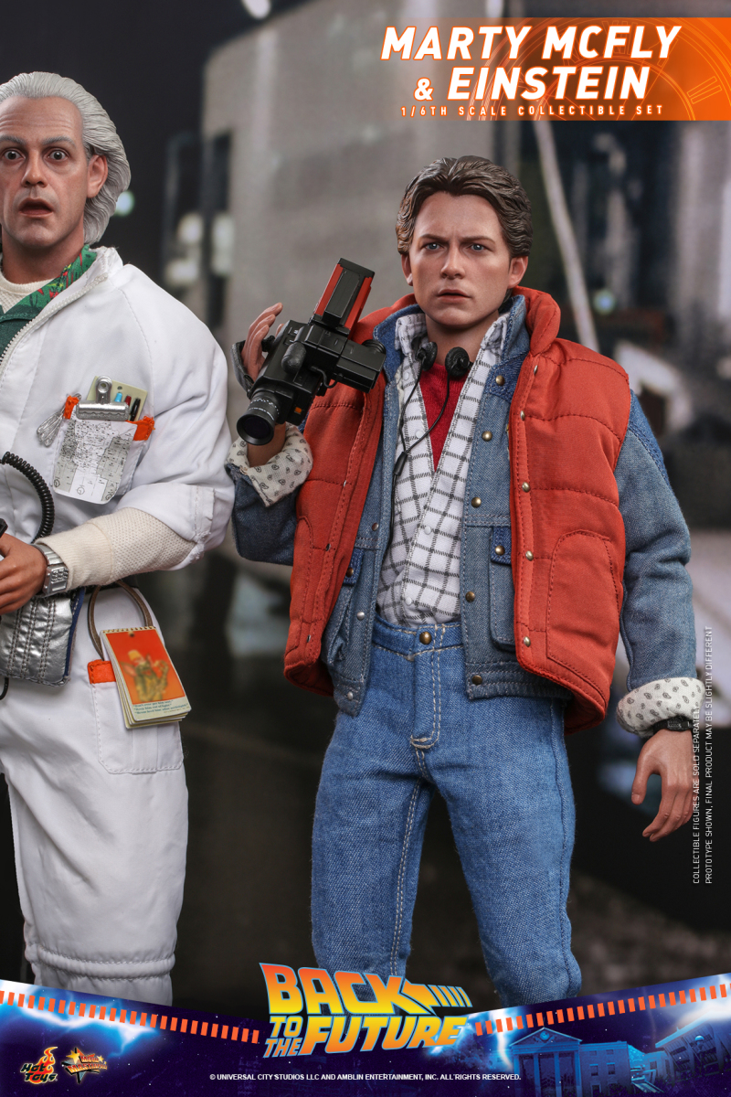 Hot Toys – MMS573 -《回到未來》馬蒂·麥佛萊&愛因斯坦(Marty McFly and Einstein)1/6 比例收藏套組