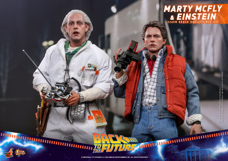 Hot Toys – MMS573 -《回到未來》馬蒂·麥佛萊&愛因斯坦(Marty McFly and Einstein)1/6 比例收藏套組