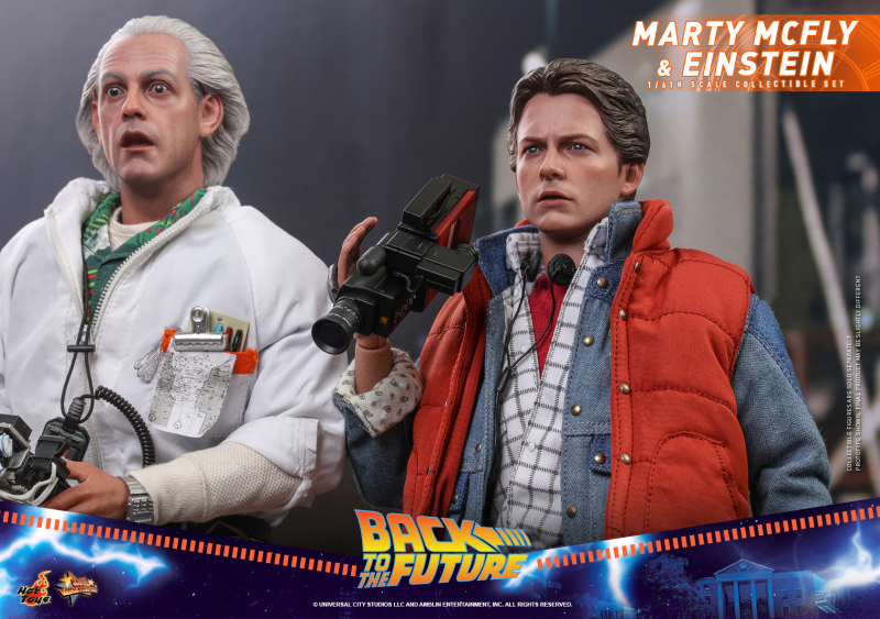 Hot Toys – MMS573 -《回到未來》馬蒂·麥佛萊&愛因斯坦(Marty McFly and Einstein)1/6 比例收藏套組