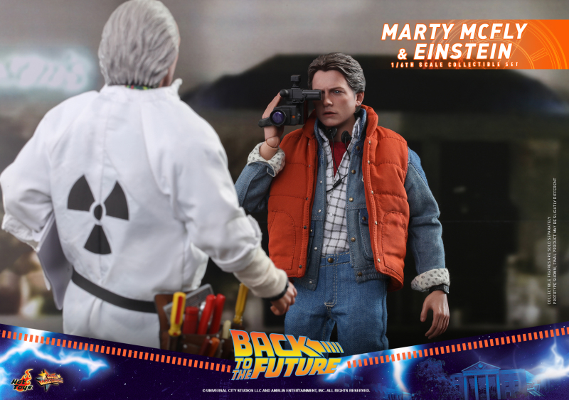 Hot Toys – MMS573 -《回到未來》馬蒂·麥佛萊&愛因斯坦(Marty McFly and Einstein)1/6 比例收藏套組