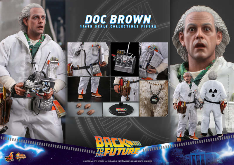 Hot Toys - MMS609 -《回到未來》布朗博士（Doc Brown）1/6 比例收藏級 