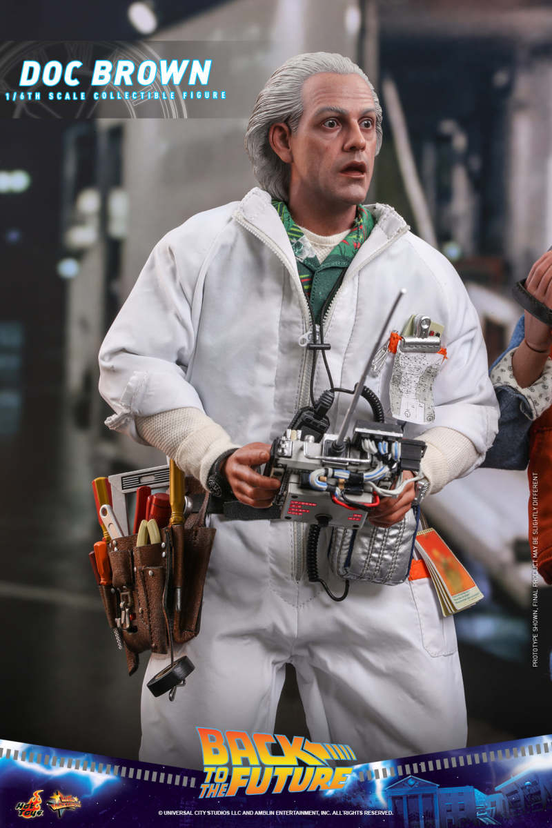 Hot Toys - MMS609 -《回到未來》布朗博士（Doc Brown）1/6 比例收藏級人偶 普通版