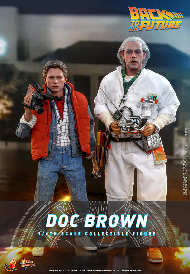 Hot Toys - MMS609 -《回到未來》布朗博士(Doc Brown)1/6 比例收藏級人偶 普通版