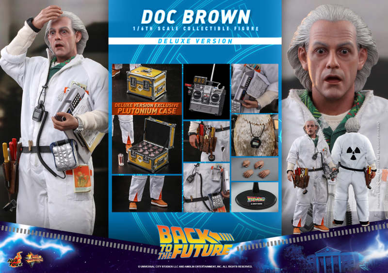 Hot Toys - MMS610 -《回到未來》布朗博士(Doc Brown)1/6 比例收藏級人偶 DX版