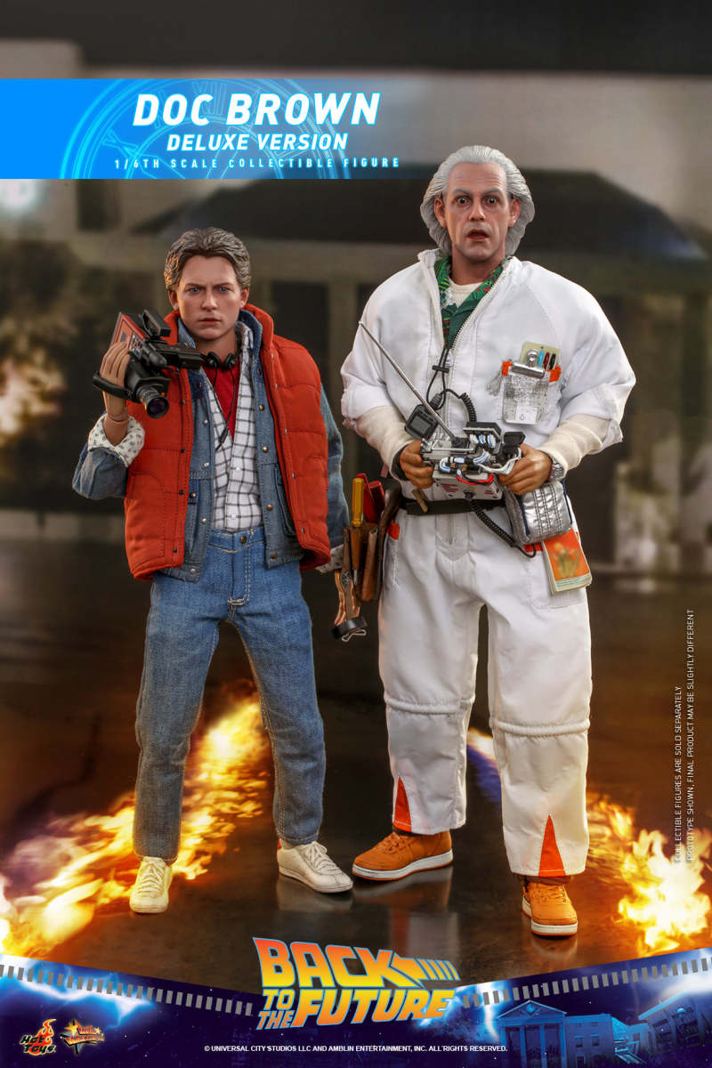 Hot Toys - MMS610 -《回到未來》布朗博士(Doc Brown)1/6 比例收藏級人偶 DX版