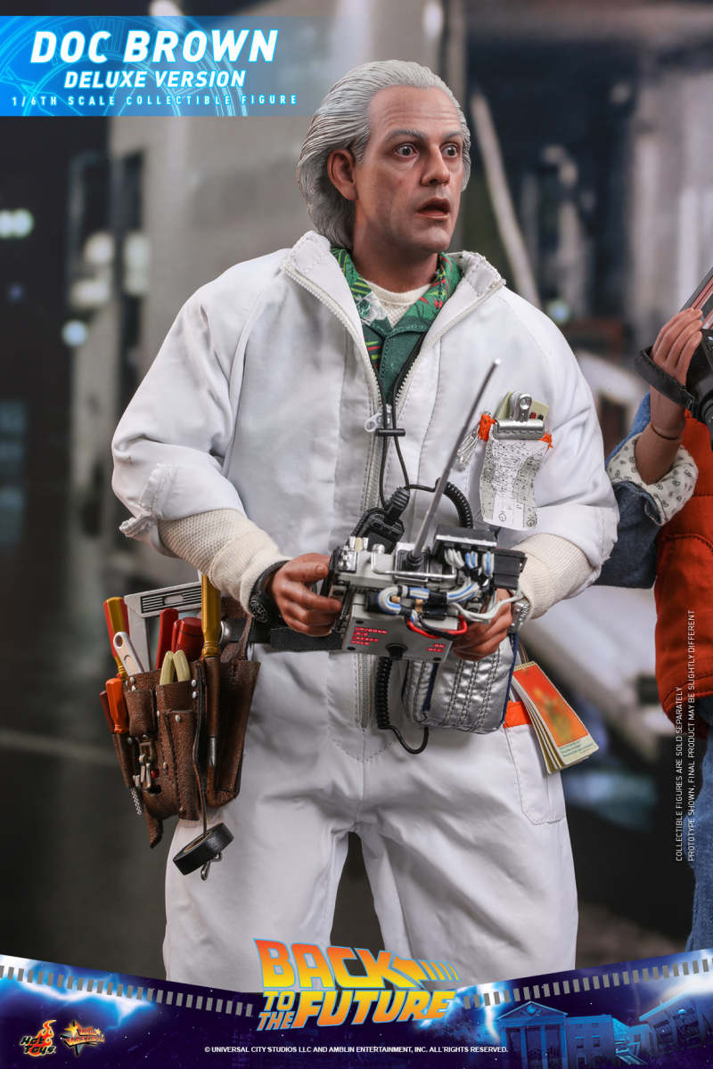 Hot Toys - MMS610 -《回到未來》布朗博士(Doc Brown)1/6 比例收藏級人偶 DX版