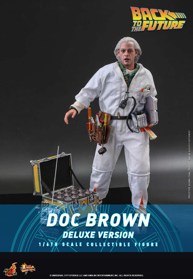 Hot Toys - MMS610 -《回到未來》布朗博士(Doc Brown)1/6 比例收藏級人偶 DX版