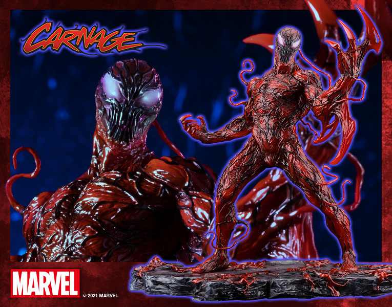 壽屋 ARTFX+ 系列 MARVEL【屠殺 RENEWAL 版本】カーネイジ リニューアルエディション 1/10 比例PVC塗裝完成品