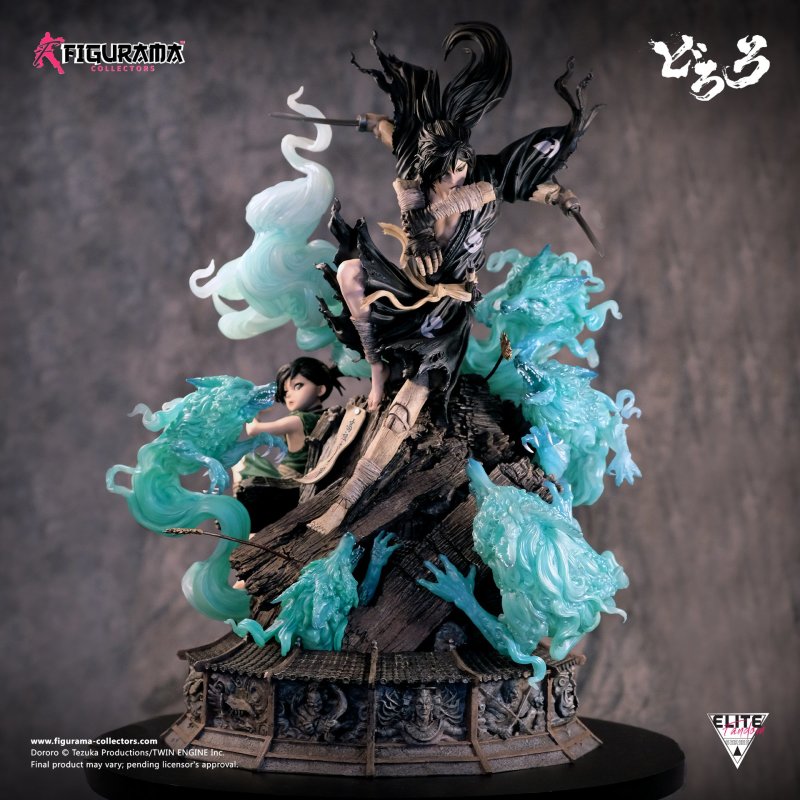 Figurama Collectors《多羅羅》多羅羅與百鬼丸（Dororo & Hyakkimaru）1/6 比例場景雕像 大戰板門狐狸妖怪魄力場面！