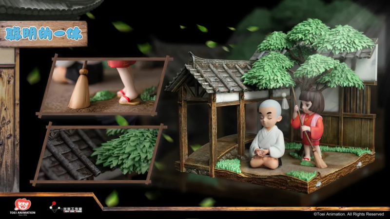 光年工作室《一休和尚》全球首款「一休·四季」場景雕像 展現四季變換的動人景色！