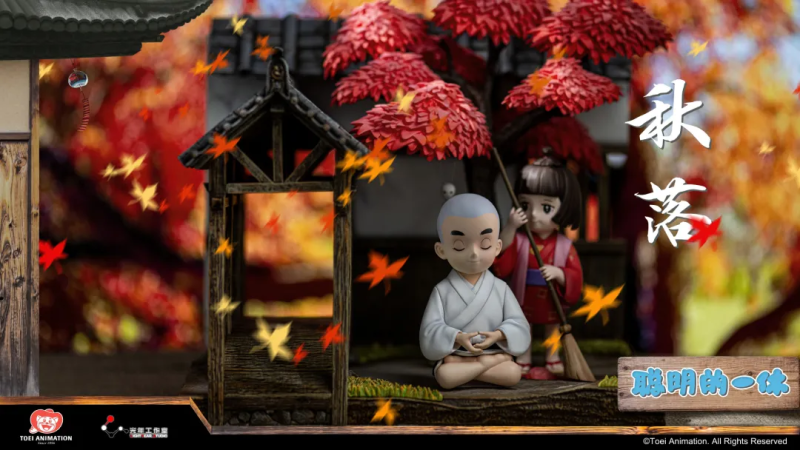 光年工作室《一休和尚》全球首款「一休·四季」場景雕像 展現四季變換的動人景色！