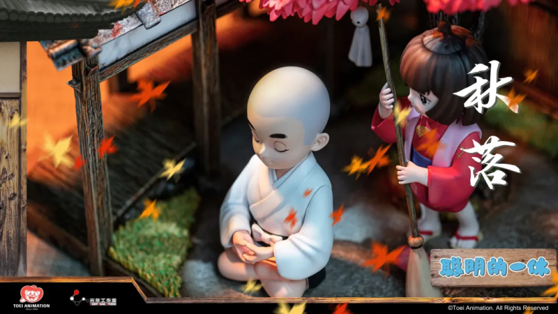 光年工作室《一休和尚》全球首款「一休·四季」場景雕像 展現四季變換的動人景色！