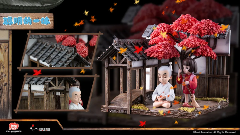 光年工作室《一休和尚》全球首款「一休·四季」場景雕像 展現四季變換的動人景色！