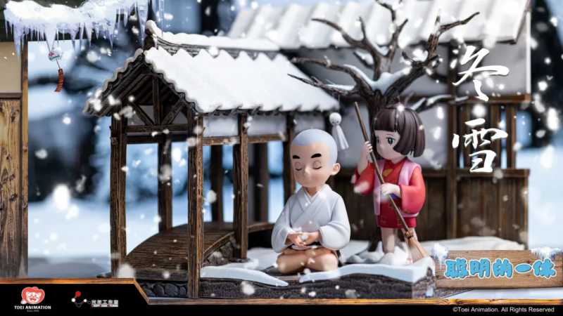 光年工作室《一休和尚》全球首款「一休·四季」場景雕像 展現四季變換的動人景色！