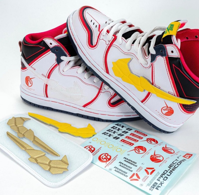 GUNDAM×NIKE SB Dunk High 聯名鞋款「Project Unicorn White」9月24日